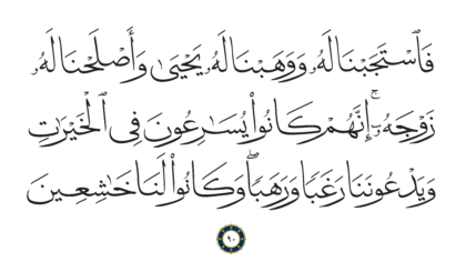 Al-Anbiya’ 21, 90