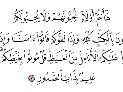 Al-‘Imran 3, 119