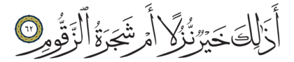 Al-Saffat 37, 62